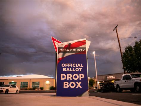 ballot drop box grand junction|mesa county Colorado polling station.